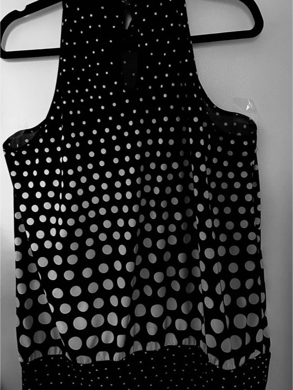 Cato Polka Dot Sleeveless Top in Black & White Size 18/20W Like New - Picture 2 of 3